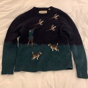 Jack Wills men’s hunting scene sweater jumper size medium (fits like a small)